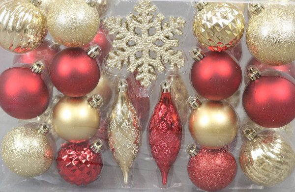 オーナメントセット クリスマス 40個入り（ 装飾 飾り ツリー飾り