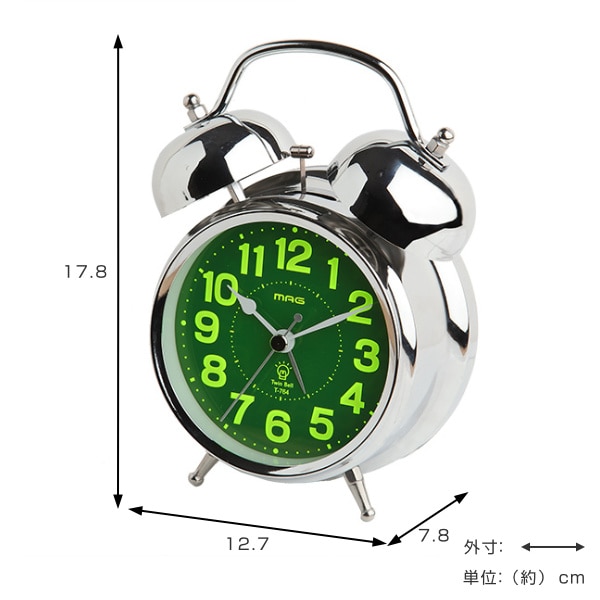 目覚まし時計 ベル音目覚まし時計 ベルズDX（ 目覚まし アナログ 時計