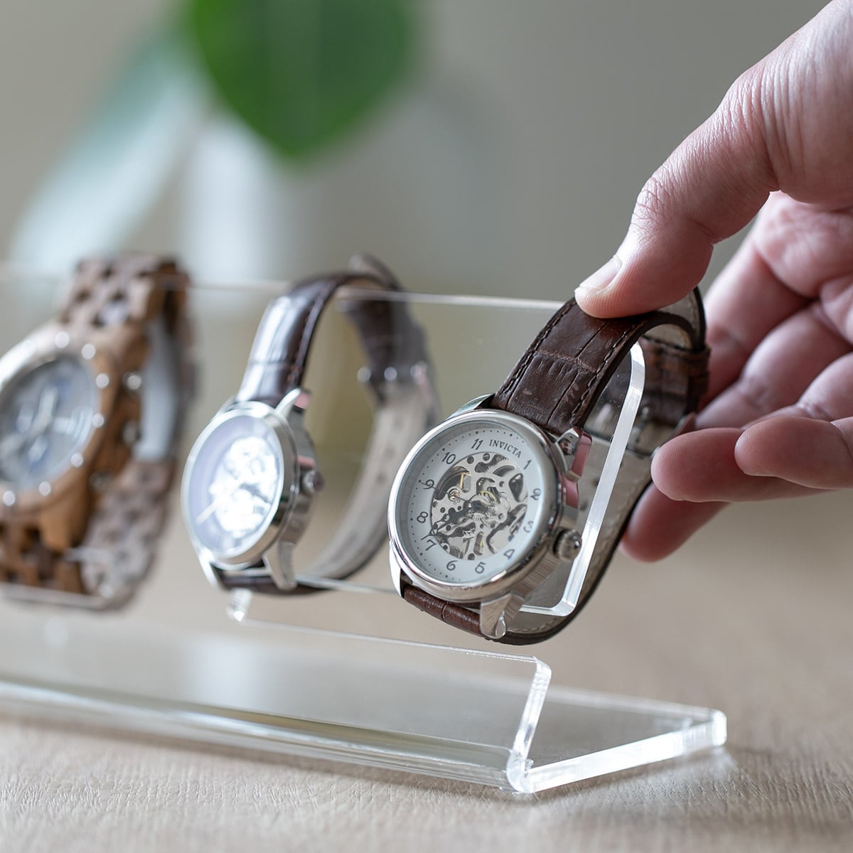 腕時計スタンド クリアムントルランク【A】 腕時計スタンド クリア