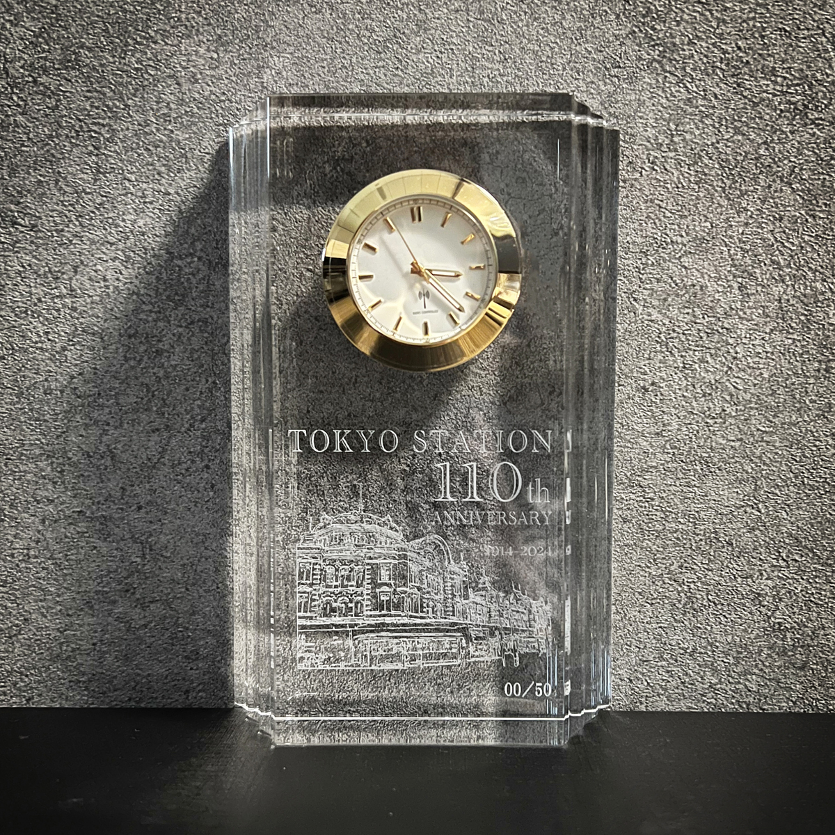 JR 東京駅開業100周年記念クリスタルオーナメント 置物 懸賞当選品