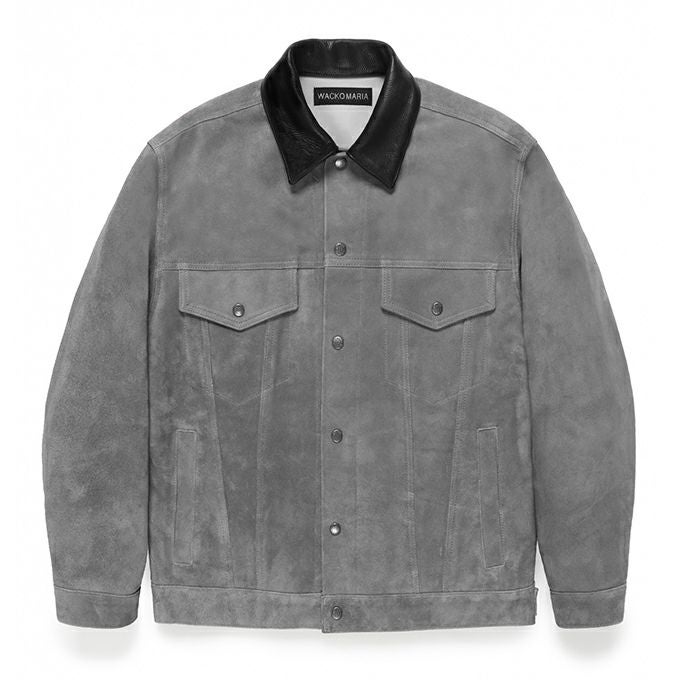 WACKO MARIA SUEDE LEATHER TRUCKER JACKET | LOCKSTOCK/STLIKE