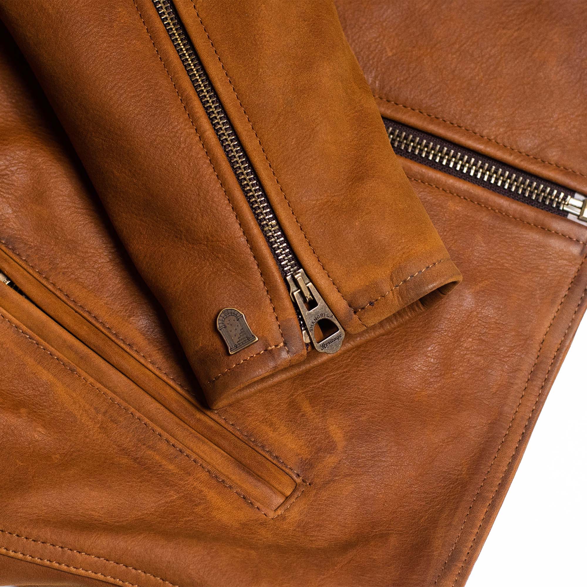 Café Racer” Nubuck Leather Jacket - Shangri-la Heritage