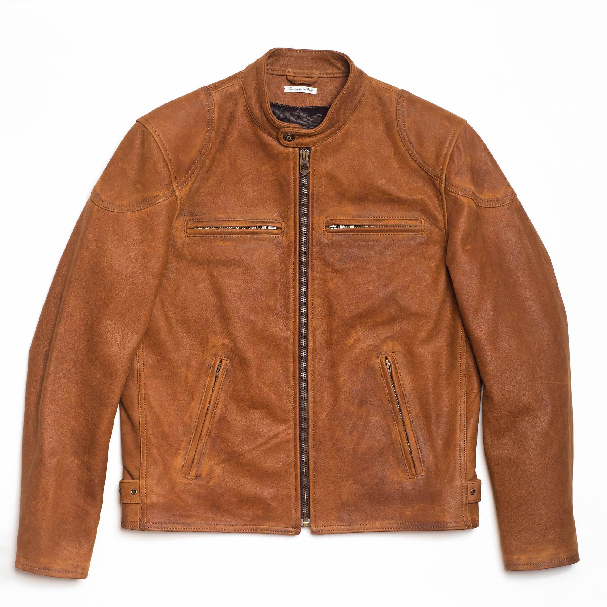 Café Racer” Nubuck Leather Jacket - Shangri-la Heritage