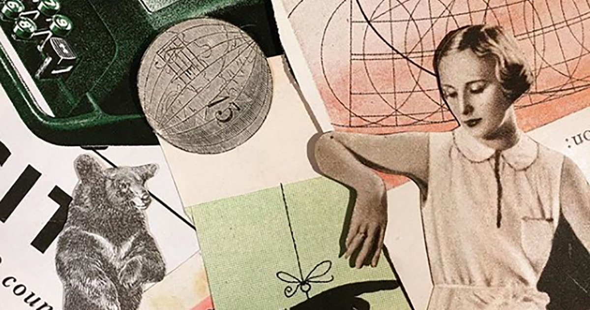 アンティークと古書店、コラージュによる想像の旅／M!DOR! - She is