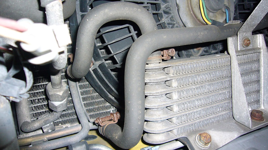 オイルクーラーホースの交換-芝爺の部屋【Z32】