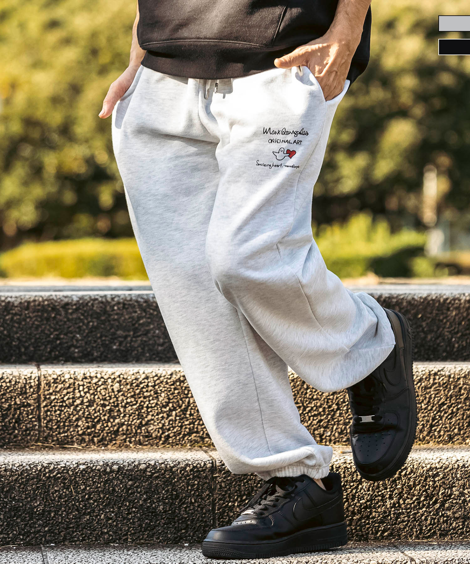 Mark Gonzales(マーク ゴンザレス)プリントスウェットパンツ/4type