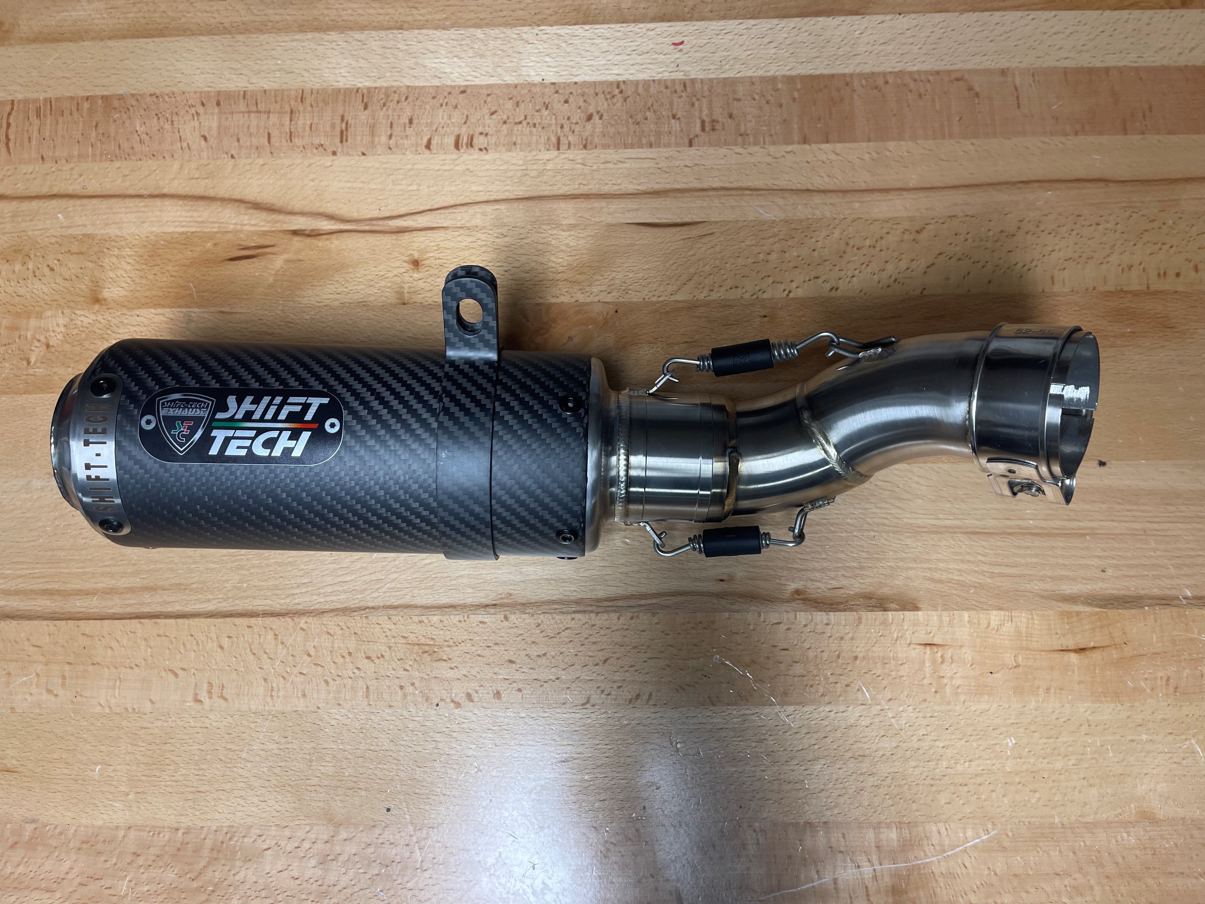 ST10-57 SHIFT-TECH CARBON FIBER SLIPON EXHAUST KIT KAWASAKI ZX4RR