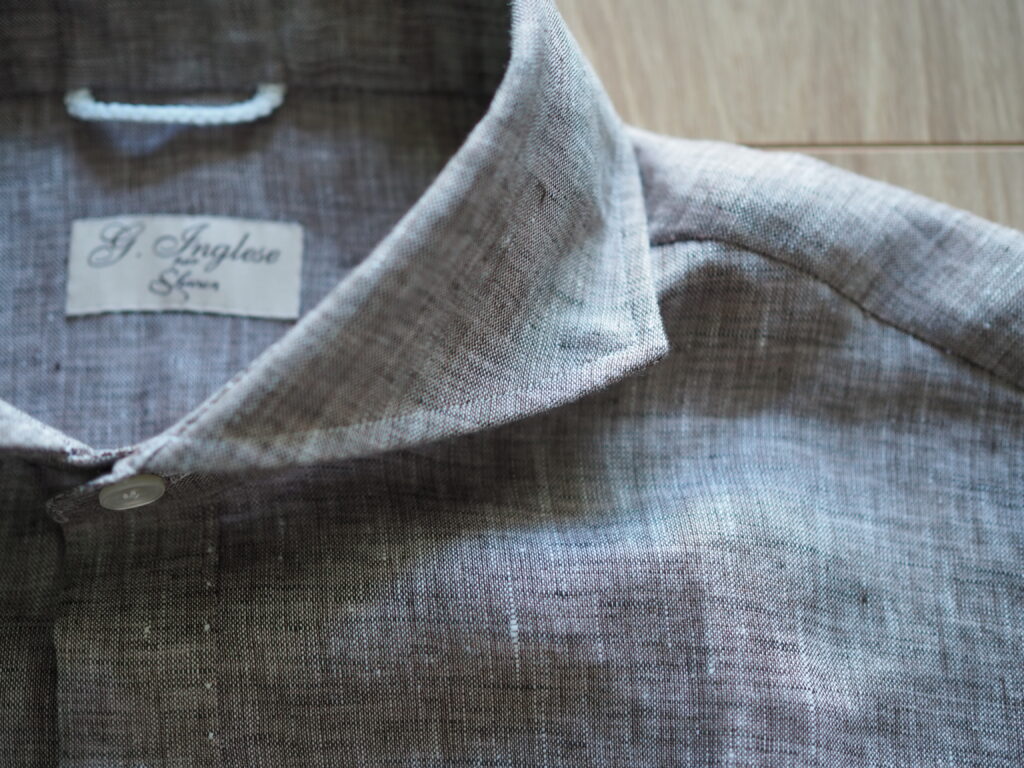 Sharon別注：G.inglese（ジ・イングレーゼ）のリネンカプリシャツ