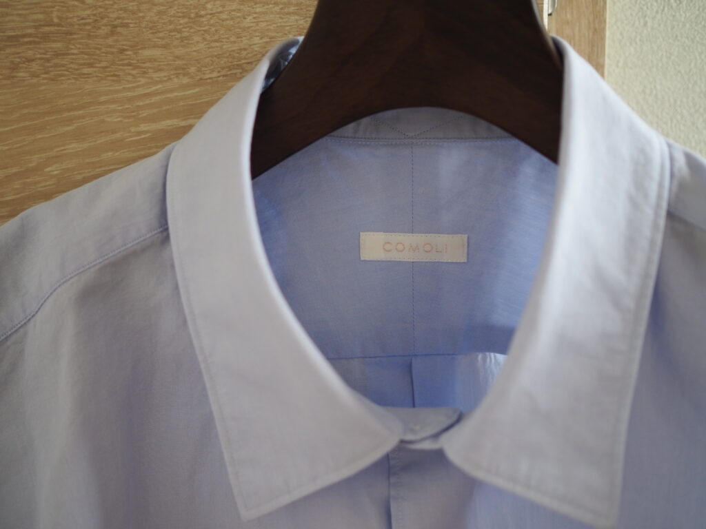 2023SSのCOMOLIシャツ サックスを買ってみた【サイズ感と