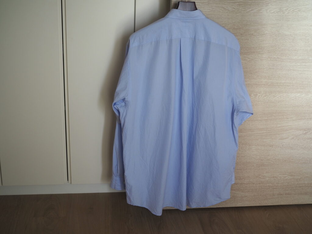 2023SSのCOMOLIシャツ サックスを買ってみた【サイズ感と