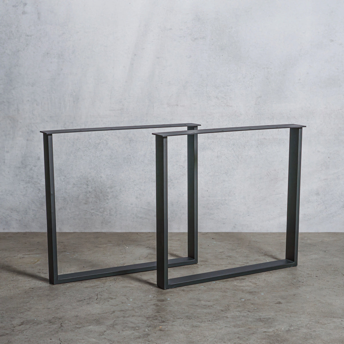 アイアン テーブル脚 口型 奥行740×高さ670mm 【清水材木店】