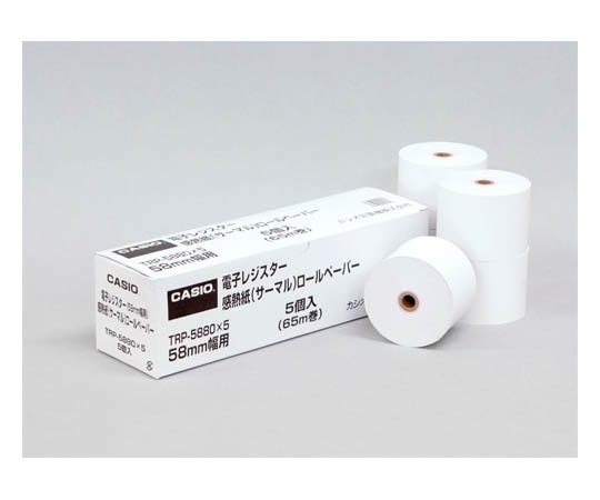 TANOSEE 感熱レジロール紙 中保存 幅80×直径71mm×長さ63m 厚み約0.065