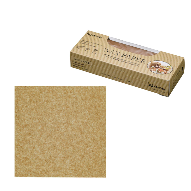 ワックスペーパー シート（50枚入） WP3000 クラフト無地 1箱（ご注文