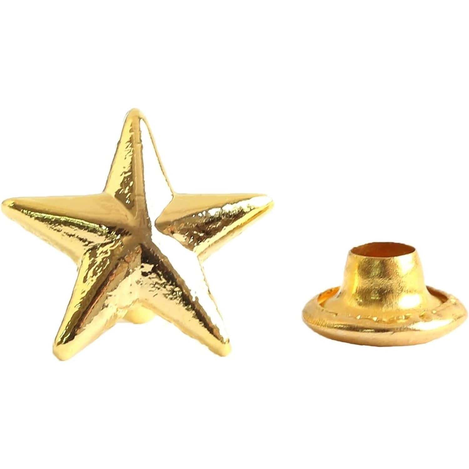 日本紐釦貿易 丸鋲 スタッズ 丸ピラミッド型 7mm アンティークゴールド