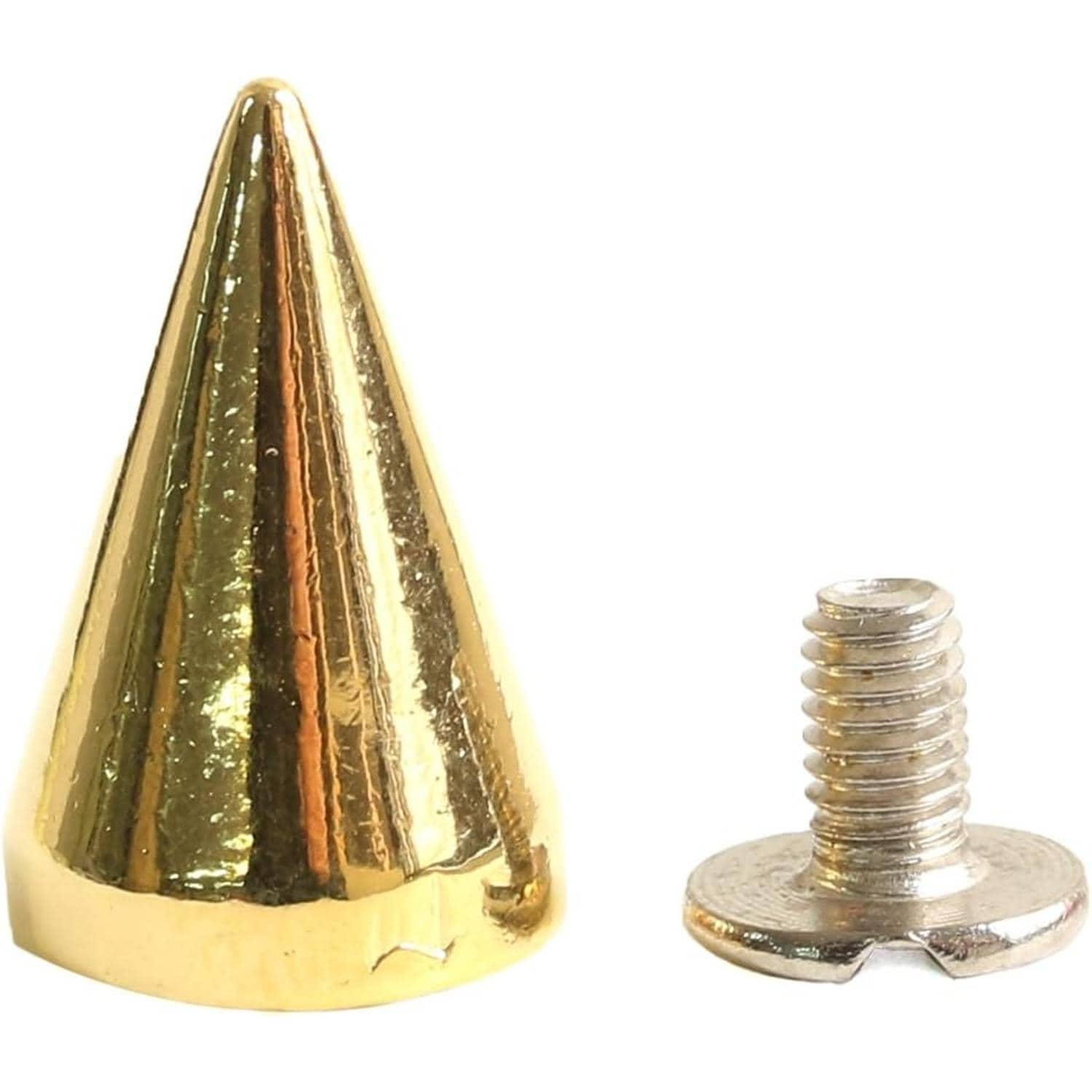 日本紐釦貿易 丸鋲 スタッズ 丸ピラミッド型 7mm アンティークゴールド