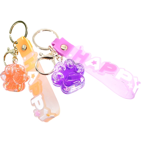 三洋堂 キラキラ肉球オイルキーホルダー 6個/袋（ご注文単位60袋