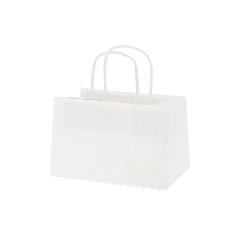 HEIKO 手提げ紙袋 オブロングバッグ 23-15 白無地 20枚/袋 003279310