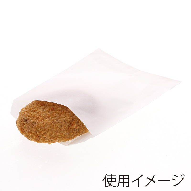 HEIKO NF(ノンフッ素)耐油平袋 特小 白無地 100枚/袋 004180420 包装