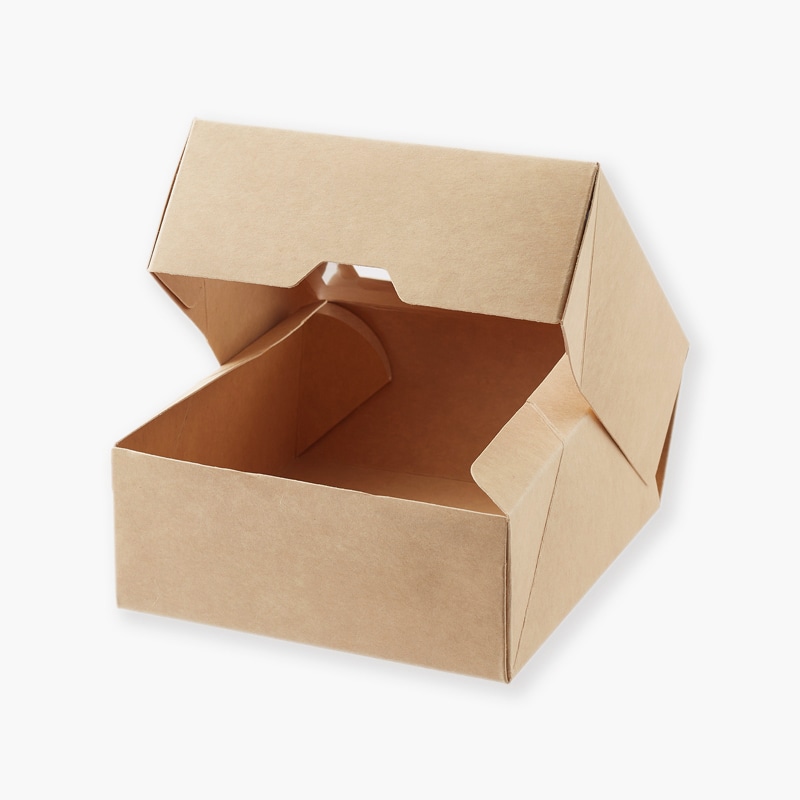 HEIKO 窓付きランチボックス 13-13 未晒無地 10枚/袋 004490121 包装