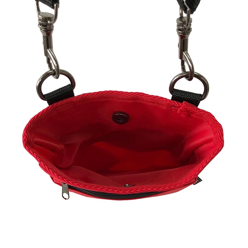 優美社 多機能2WAYウエストポーチ 1696-02 赤 1個（ご注文単位1個