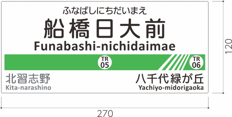 東葉高速鉄道駅名標ミニチュア品 | 新陽社 グッズ販売サイト