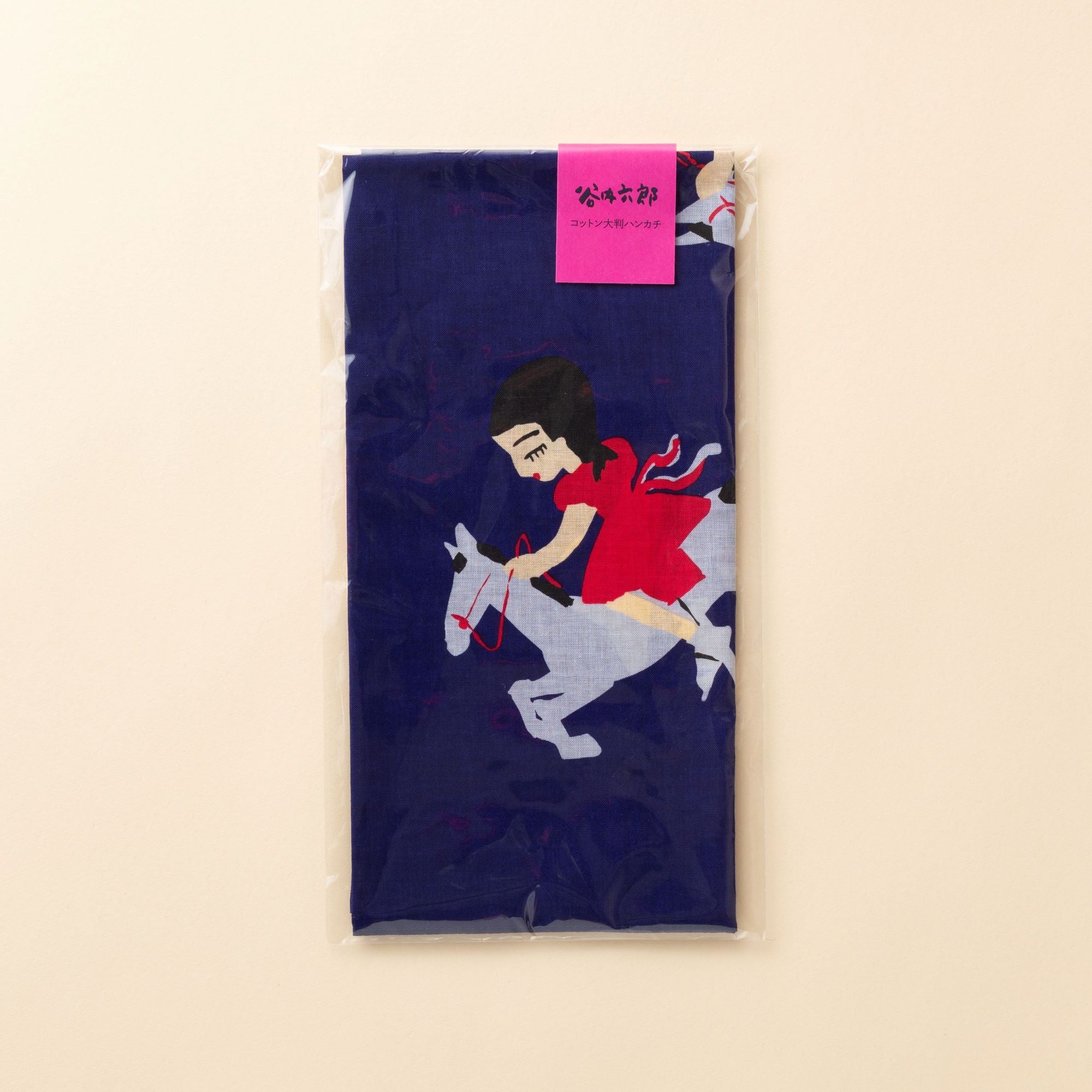 谷内六郎 コットン大判ハンカチ 〈回転木馬〉 – 新潮ショップ