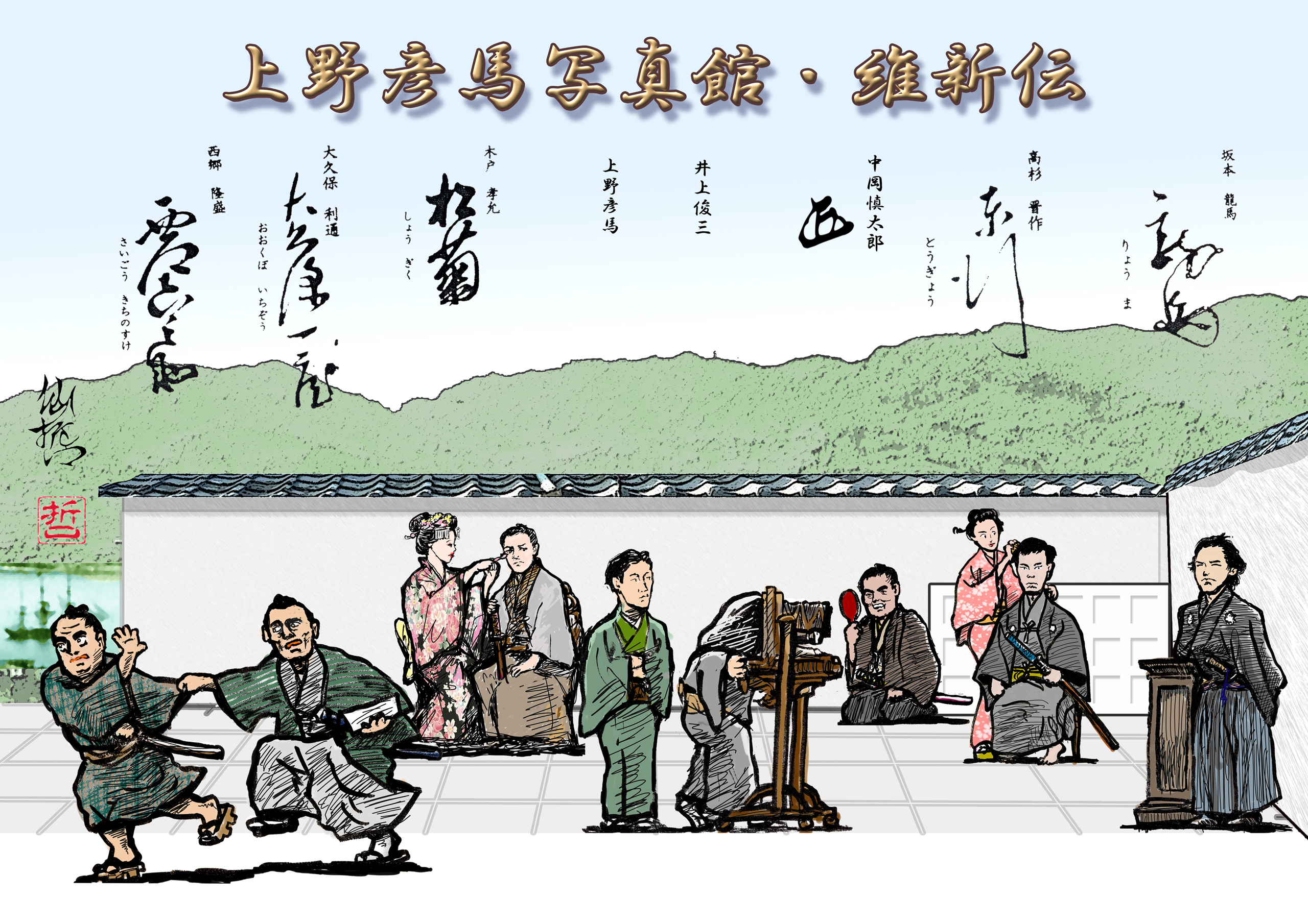 上野彦馬撮影局跡 – 高杉晋作Museum