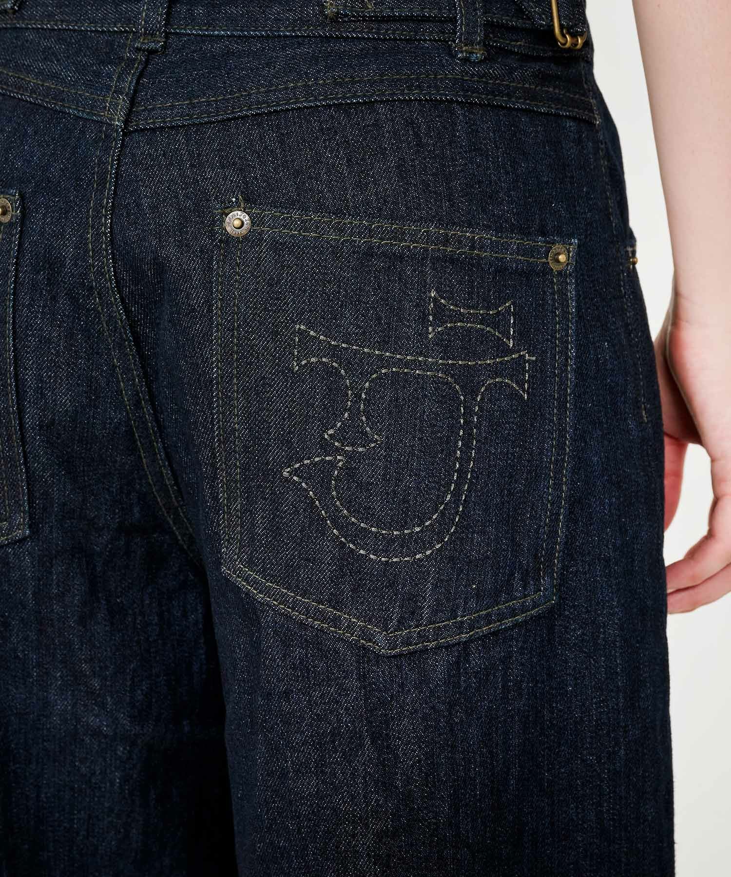 High&Lowウエスト デニムパンツ TINA：JOJUN 全1色｜tnj721-0844【2