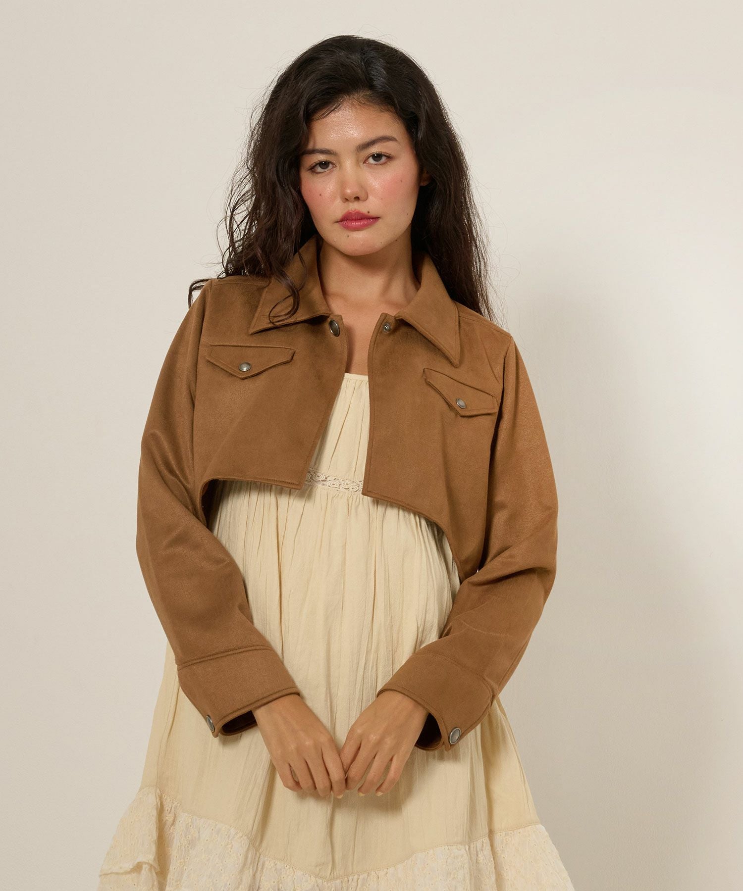 Special-Price-SALE フェイクスエード ショートジャケット TINA：JOJUN