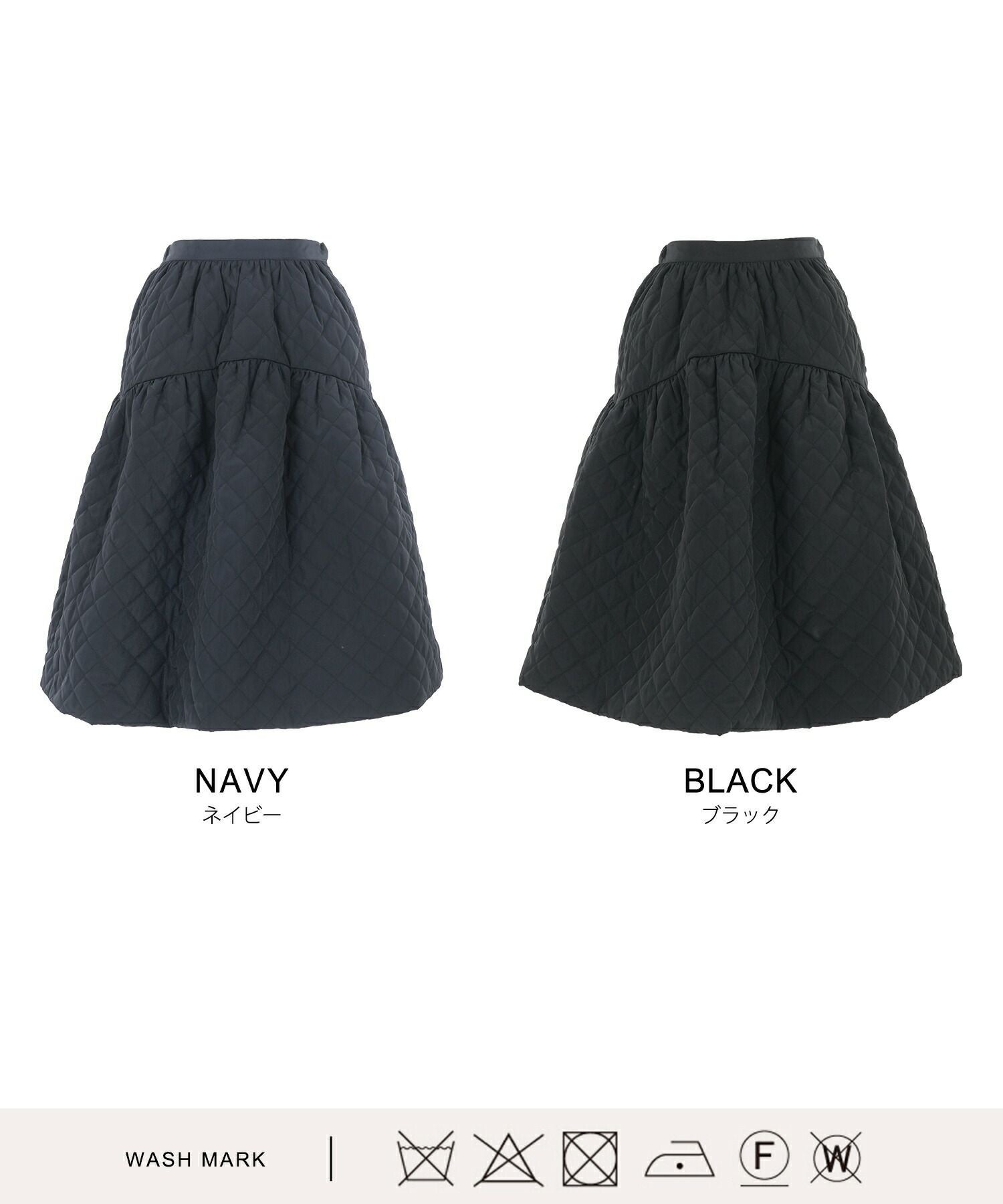 キルティング 切り替え スカート Liala×PG 全2色｜lpg612-1499【7