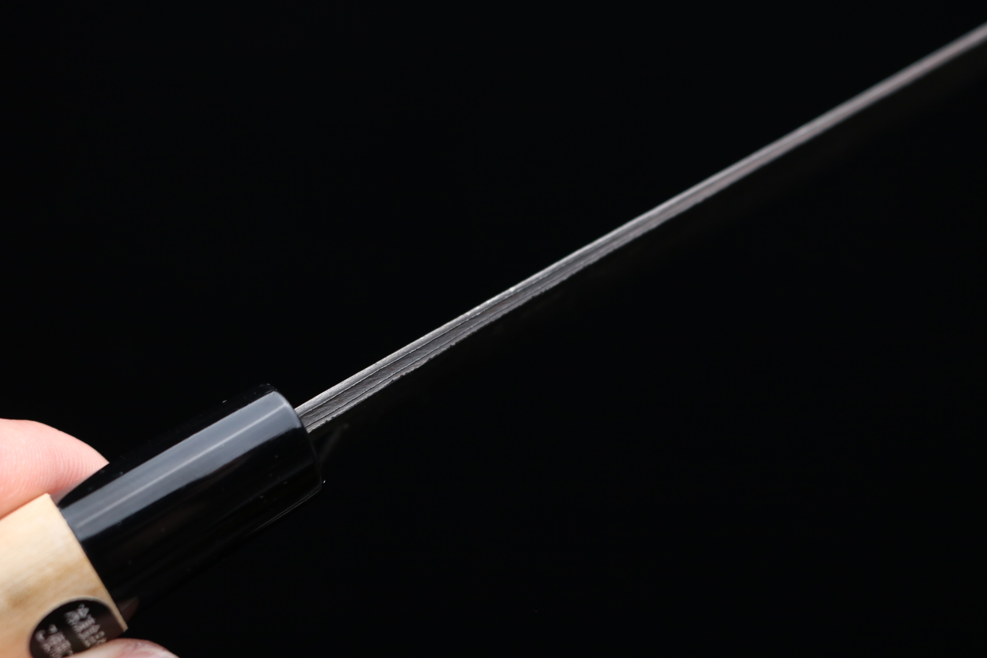 白鷺 菜切り包丁 白一鋼 ステンレスクラッド 三枚打 梨地仕上げ 165mm