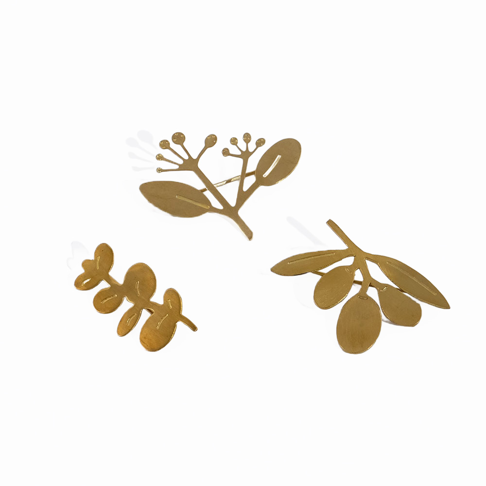 BRASS ブローチ ボタニカル（3種類） | shesay(志成販売