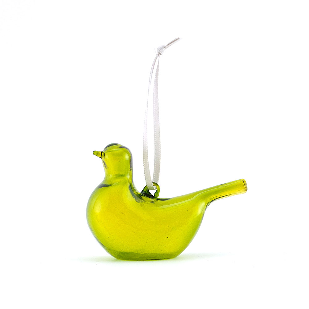 吊っても置いてもかわいらしい ガラスのオーナメント 鳥 | shesay(志成