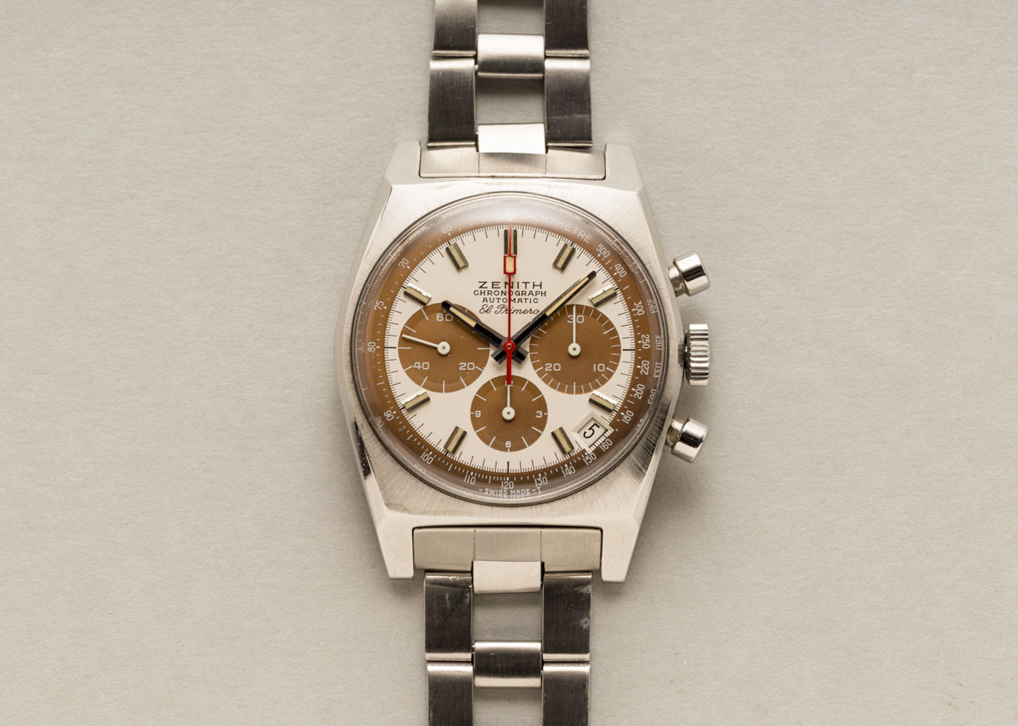 Zenith El Primero A384 Panda Tropical Vintage Chronograph STUNNING
