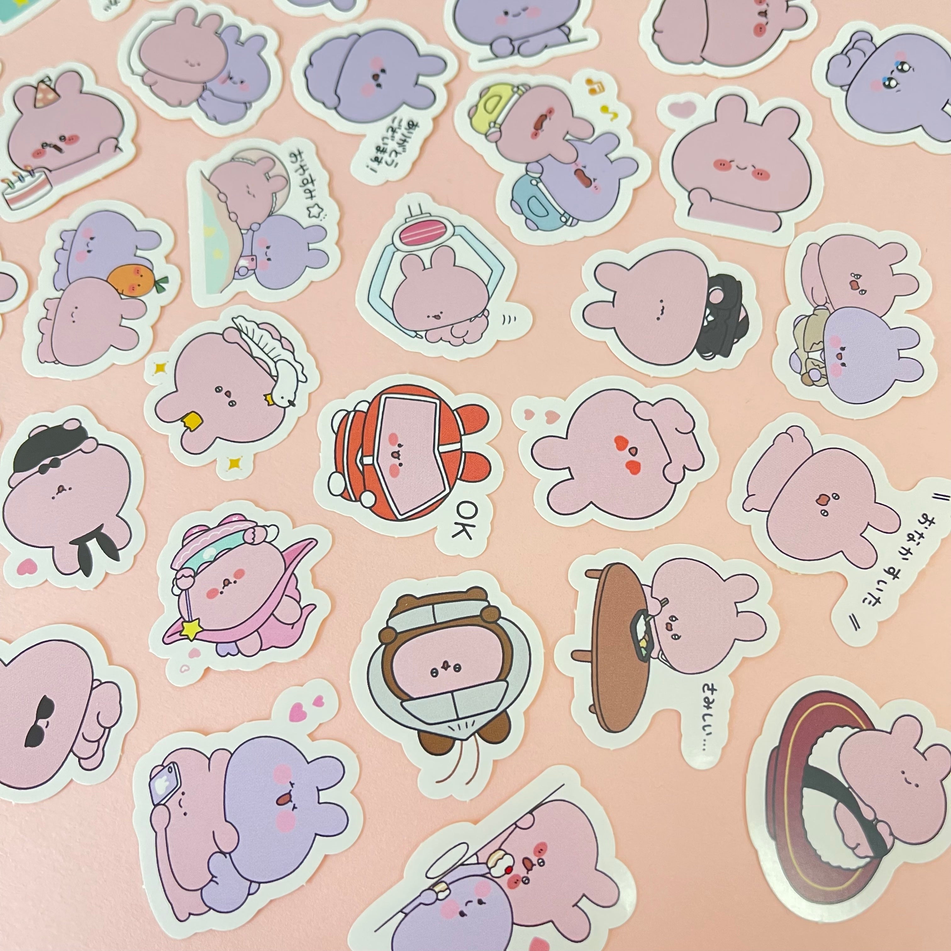 あさみみちゃん】フレークシール(40枚入り)（ASAMIMI BASIC 2024 March