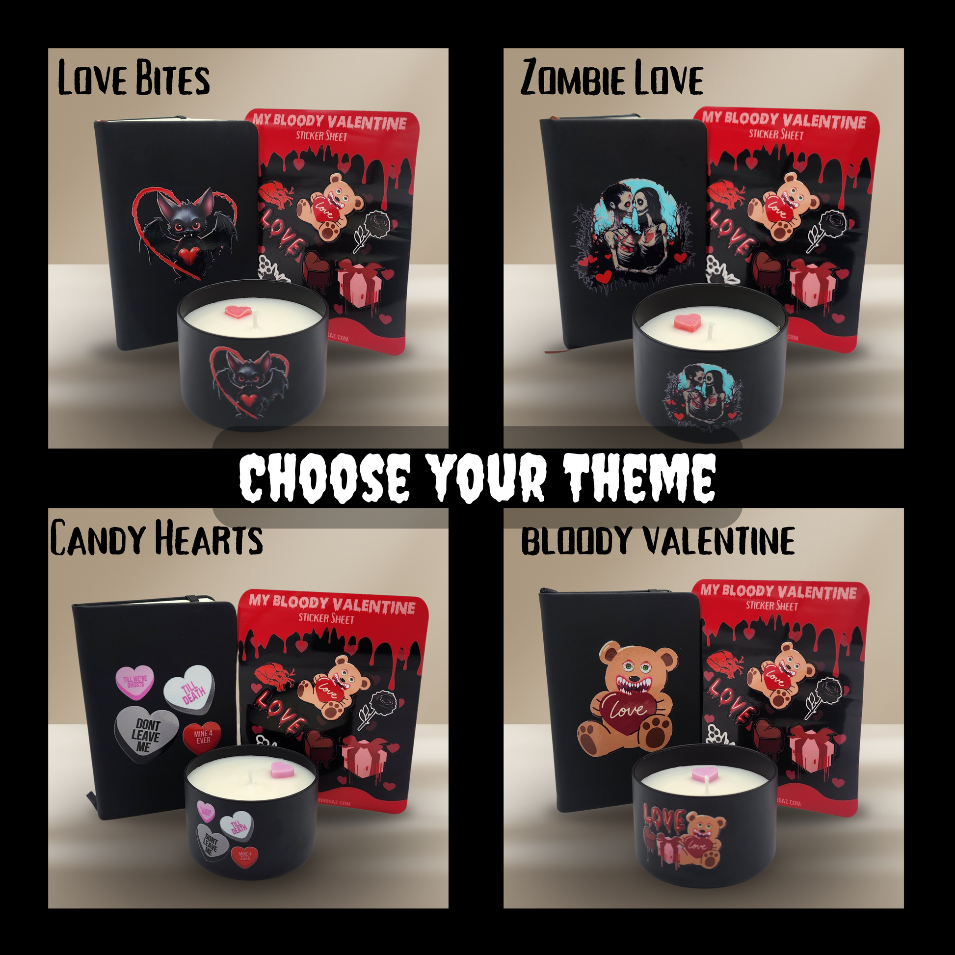 Sinister Love Bundle Valentine Gift Basket Gothic Valentine gift