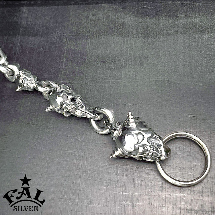 エフエーエル F.A.L FAL シルバー キーチェーン トリプル スウィル
