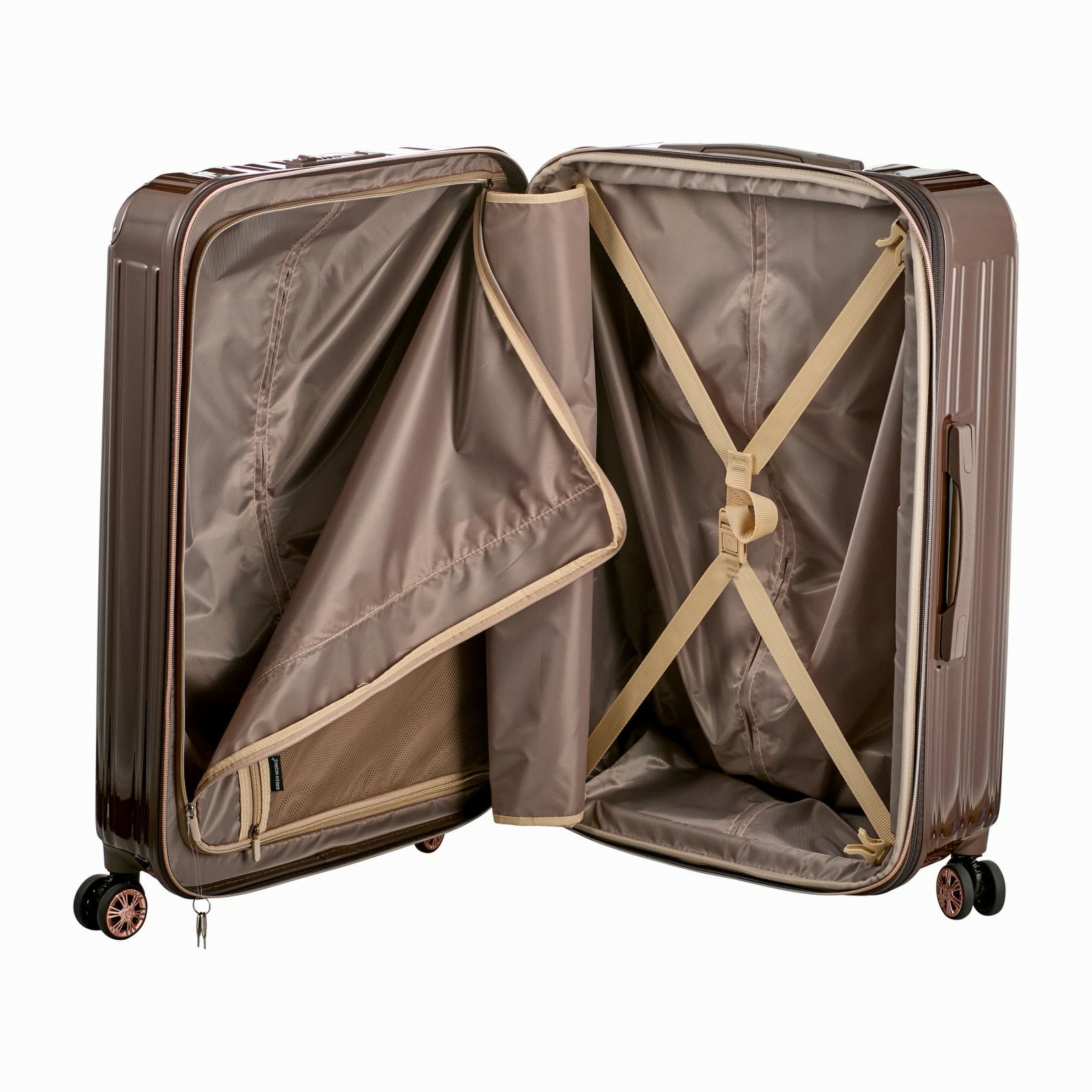 拡張式スーツケース Lサイズ ジッパータイプ GREEN WORKS GRE2253-68