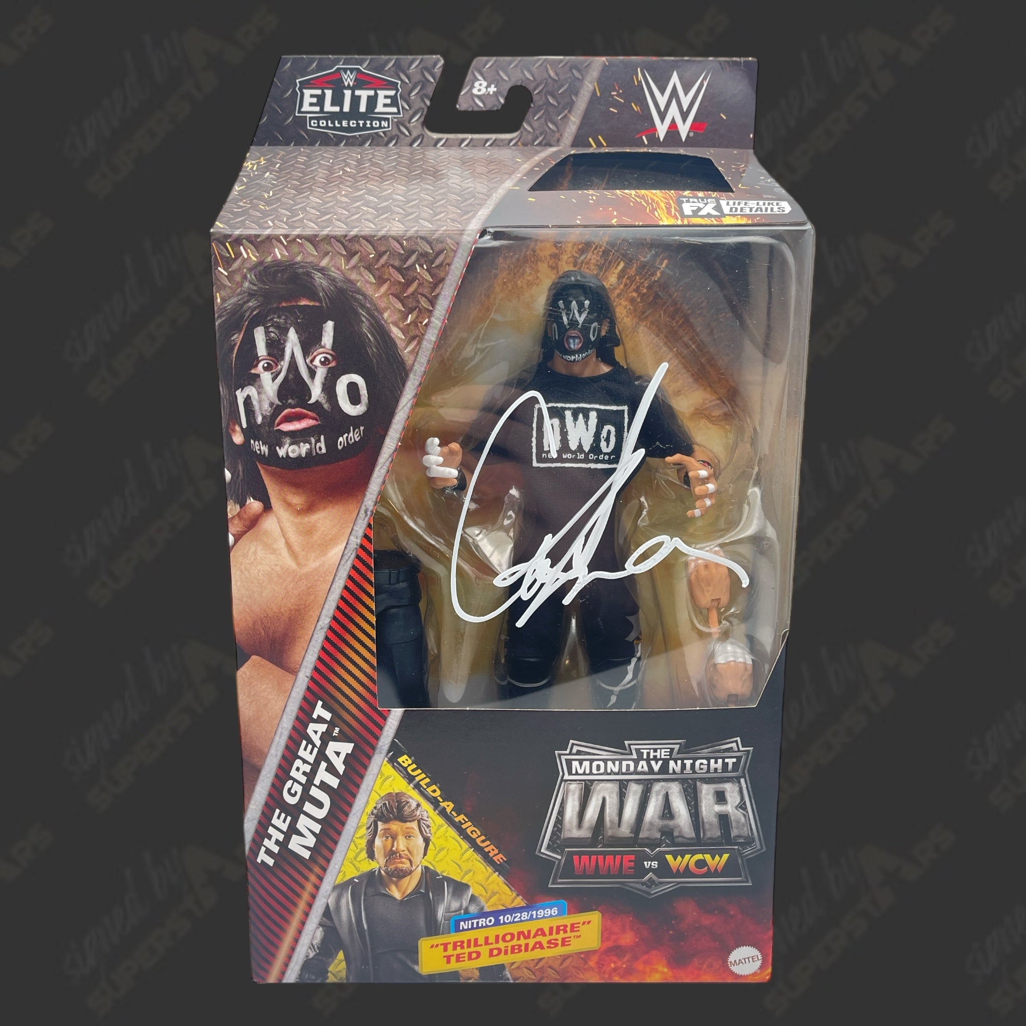 Great Muta signed WWE Elite Monday Night War Action Figure (w