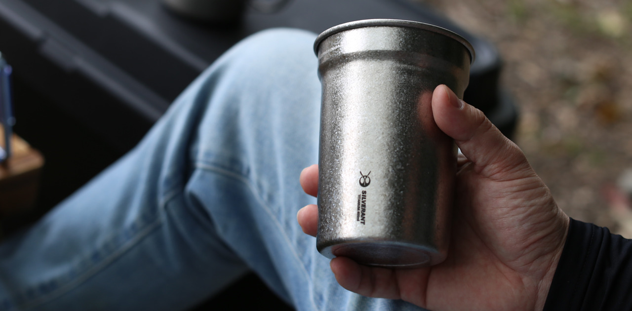 純チタン400ml結晶化ビアカップ – SilverAnt Outdoors Japan（シルバー