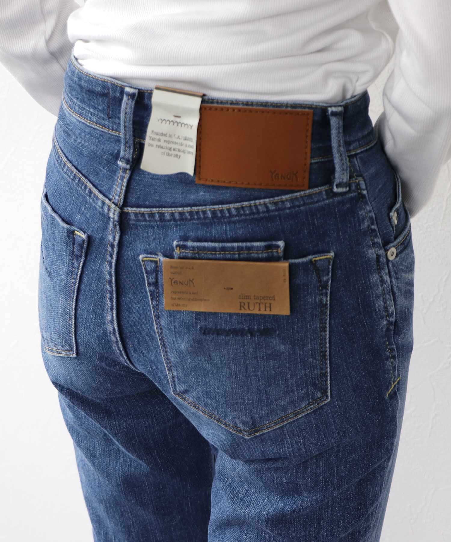 YANUK】RUTH スリムテーパード ブルー – Sirin Online Store