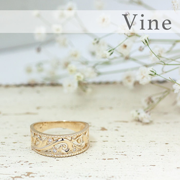 R00190 Vine K18 ヴァイン 透かしリング – SISTINA JEWELRY
