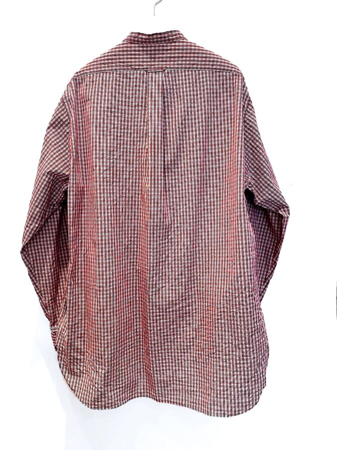 Masnou designマスノウデザイン/ 202 SHIRTS BAND COLLAR MINI RED – six