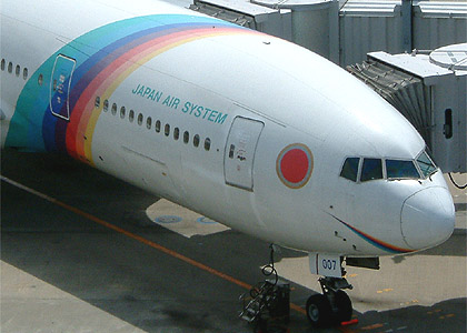 座席探訪 JAS B777-200 レインボーセブン