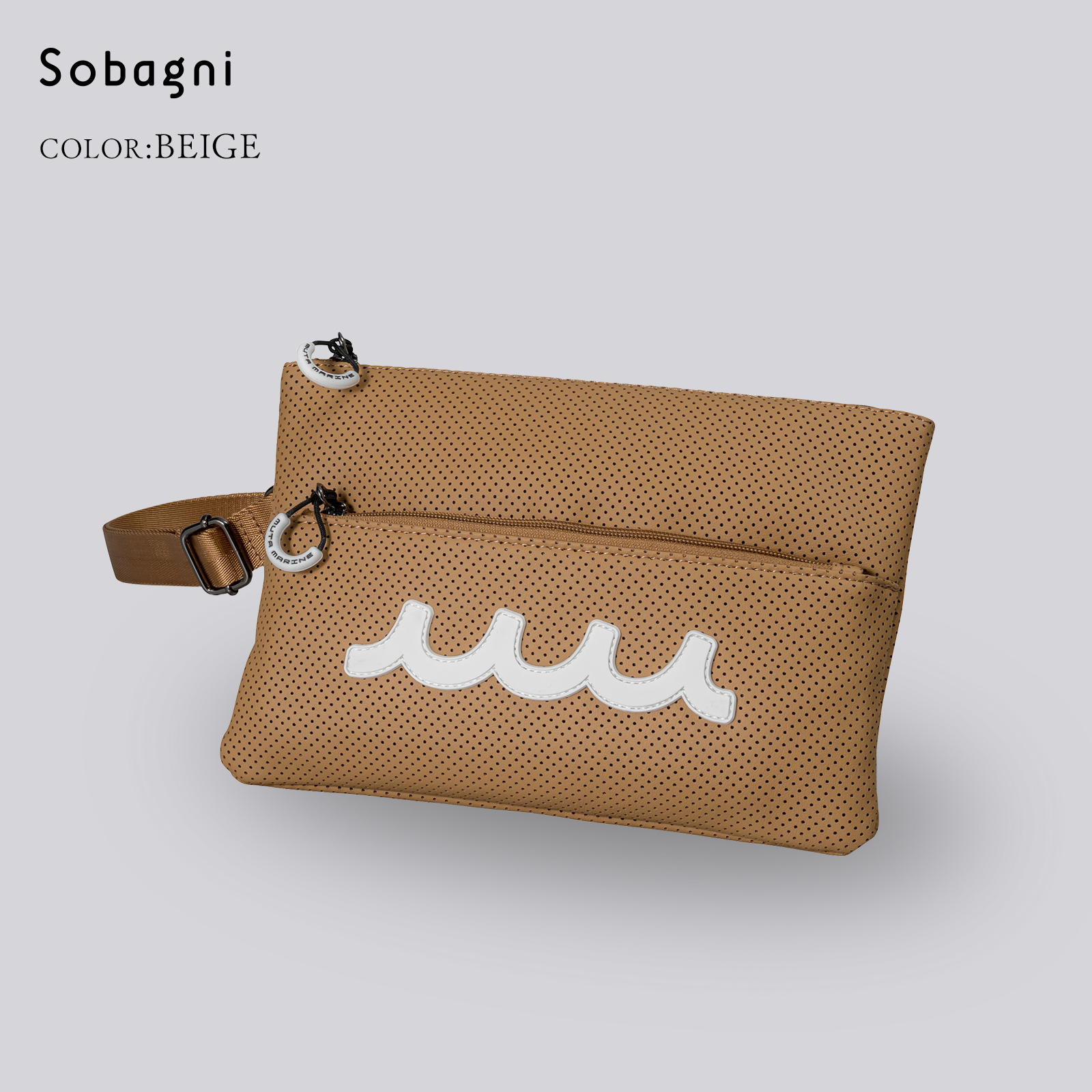 ソバニ公式 スタイリッシュな軽やかサコッシュ 【muta パンチング