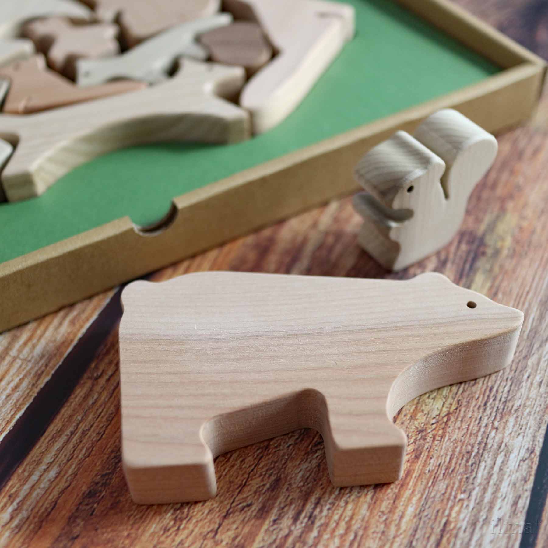 オークヴィレッジ 森のどうぶつみき 積み木 知育玩具 国産 正規品