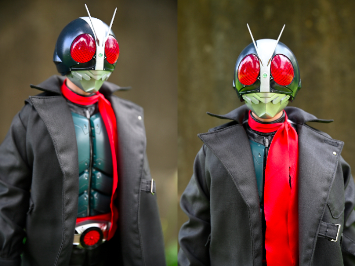 全高約50cmで海洋堂製「メガソフビ 仮面ライダー第2号(シン・仮面