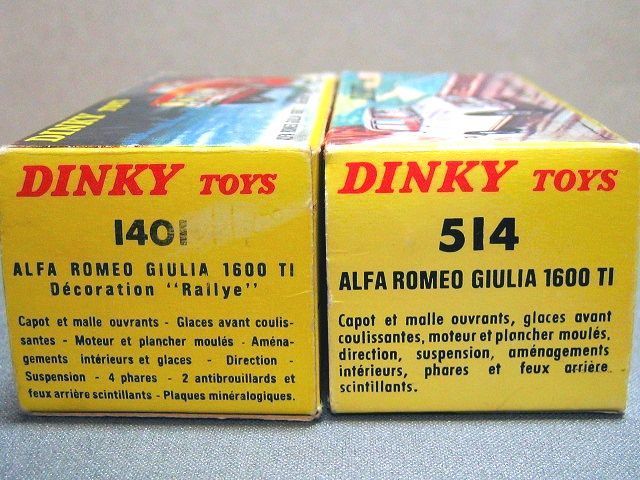 アルファロメオ・ジュリア1600TI by フランス・ディンキー<br>dinky