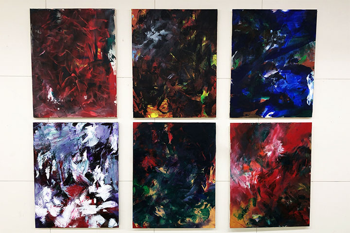 潜在的な感性を刺戟する抽象絵画の制作 - 卒展