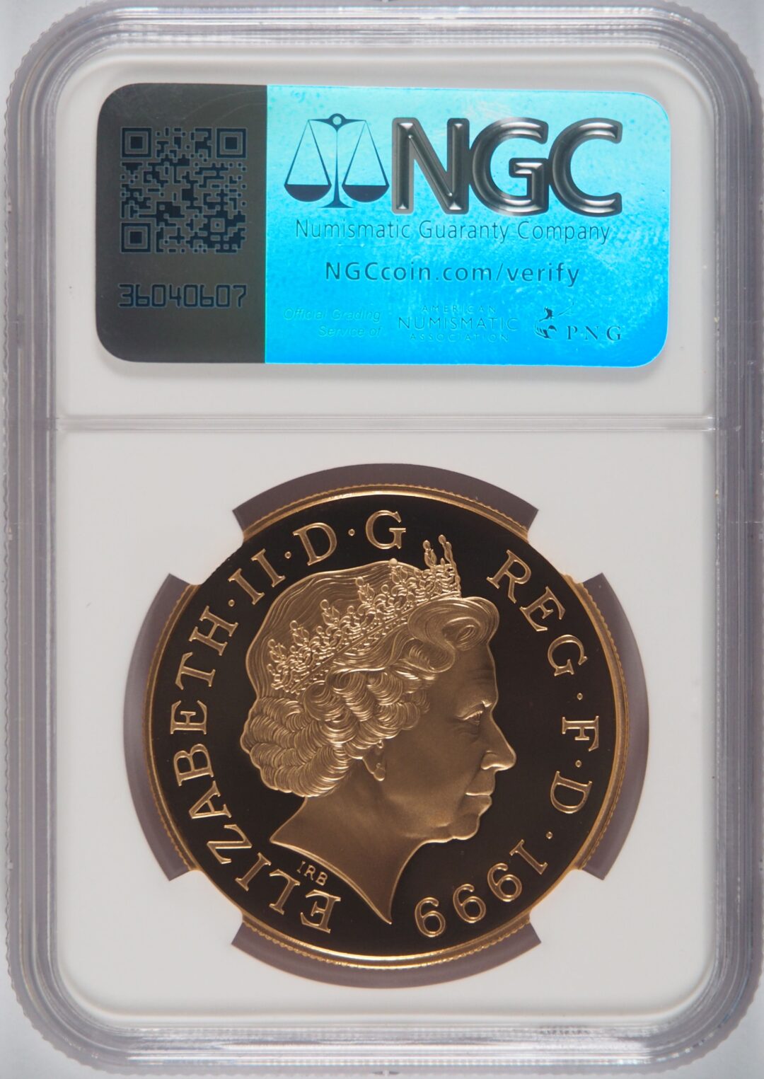 1999年 ダイアナ妃追悼記念 5ポンド金貨 NGC PF70UC - ソブリンハブ
